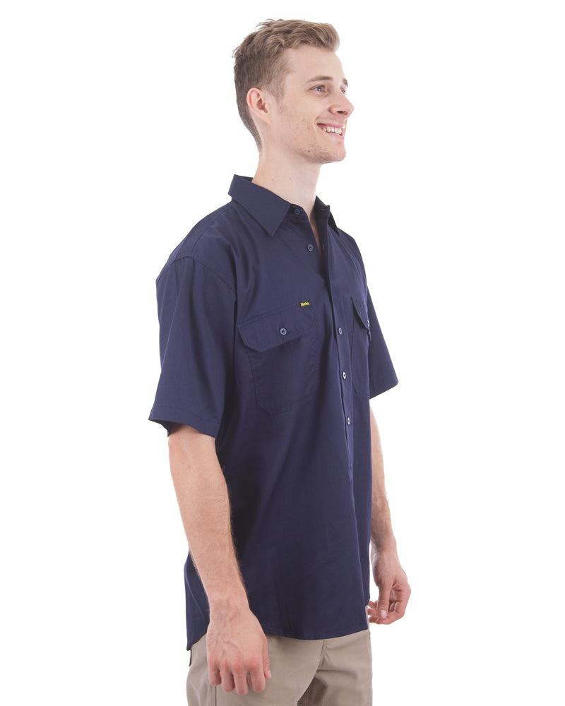 Cool Lightweight Drill Shirt SS - Navy