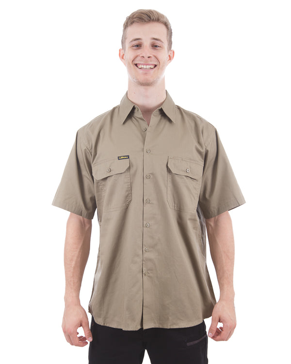 Cool Lightweight Drill Shirt SS - Khaki