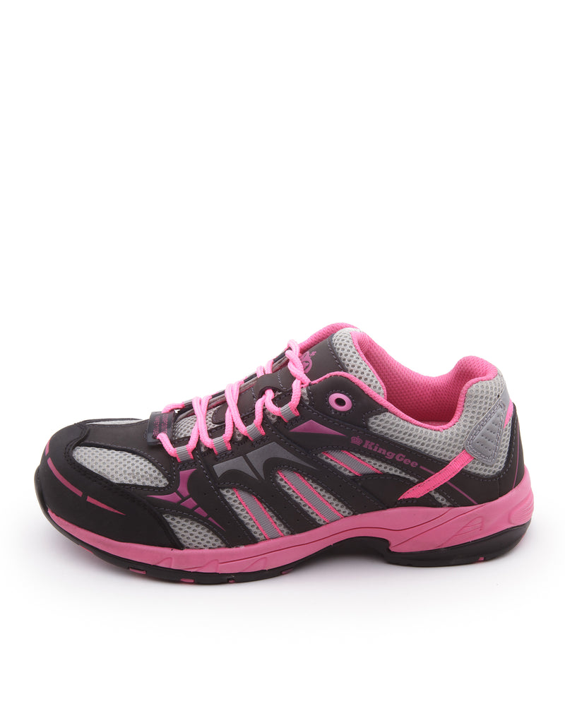 Comptec Womens Safety Jogger Black Pink - Pink/Black