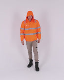 Hi Vis Taped Wet Weather Bomber Jacket - Orange