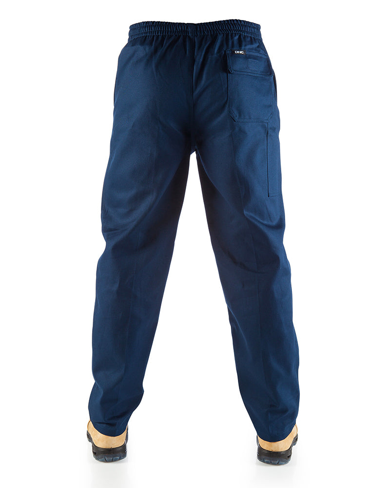 DNC Drill Elastic Waist Pants Navy Buy Online