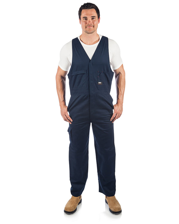 Cotton Drill Action Back Overall - Navy