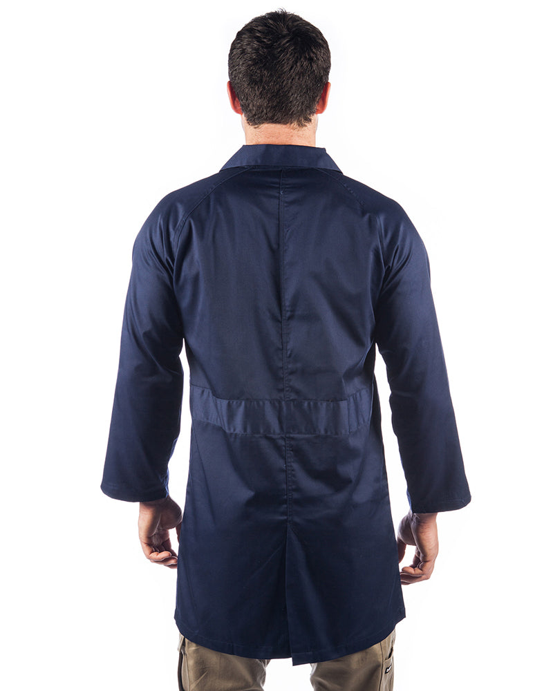 Polyester cotton dust coat (Lab Coat) - Navy
