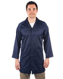 Polyester cotton dust coat (Lab Coat) - Navy