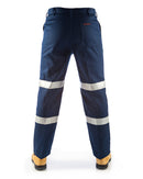 Middle Weight Double hoops Taped Pants - Navy