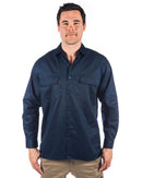Three Way Cool Breeze Work Shirt Long Sleeve - Navy