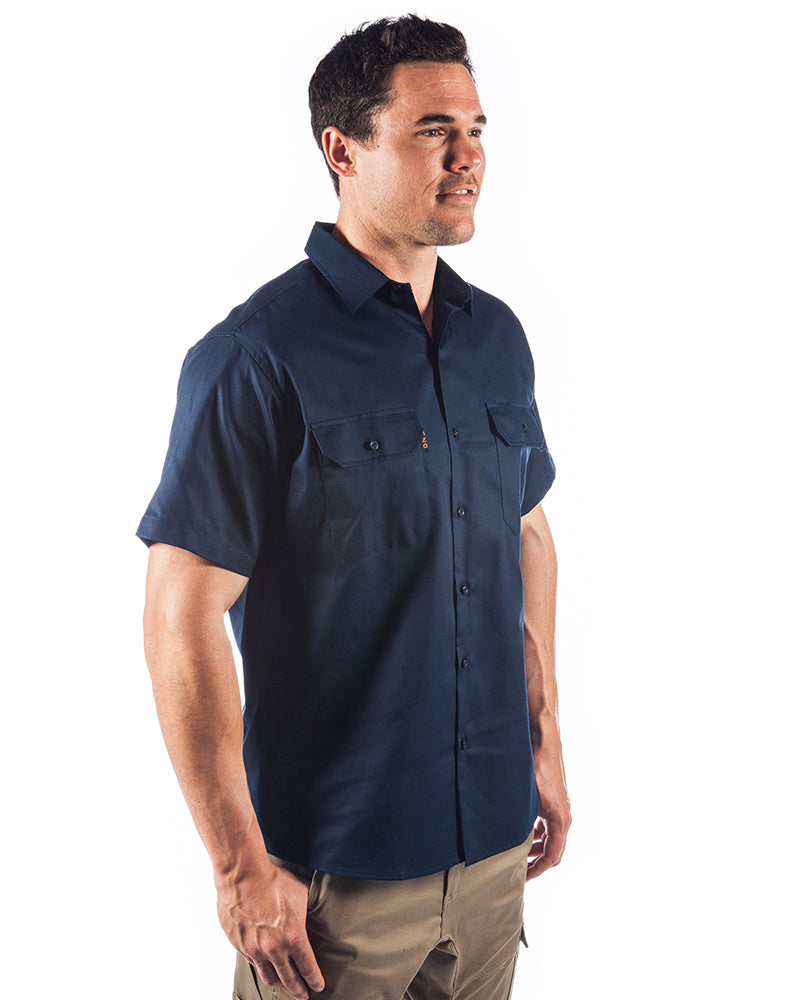 Cool-Breeze Work Shirt Short-Sleeve - Navy