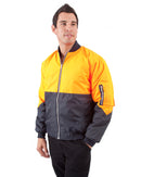 Two Tone Flying Jacket - Orange/Navy