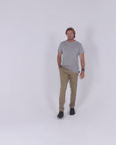 Stretch Cotton Drill Work Pants - Khaki