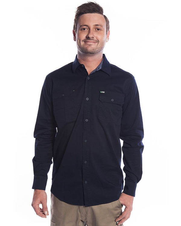 LSH-1 Stretch Work Shirt LS - Navy