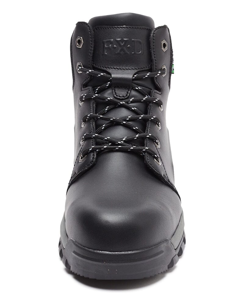 WB-3 Lace Up Safety Work Boot - Black/Charcoal