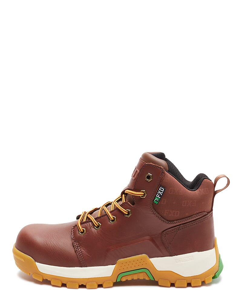 WB-3 Lace Up Safety Work Boot - Chocolate/Gum