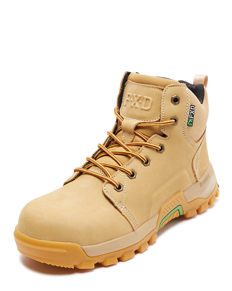 FXD WB-3 Lace Up Safety Work Boot - Wheat | Buy Online