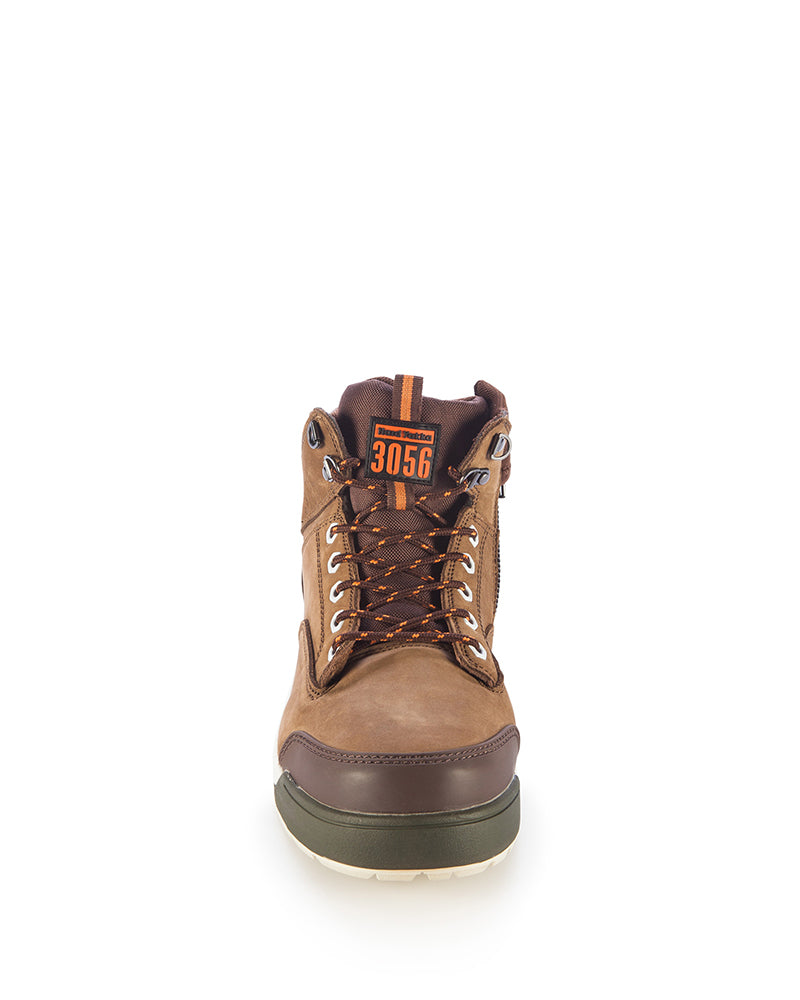 3056 Lace Zip Safety Boot - Oak