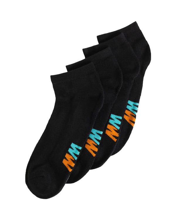 Corp Ankle Socks (4 pack) - Black