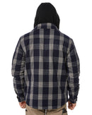 Quilted Flannel Jacket - Black