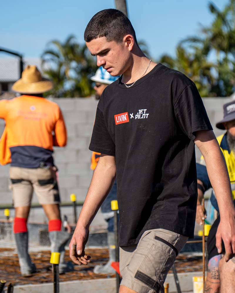 Tools Down Talk Up Tee - Black