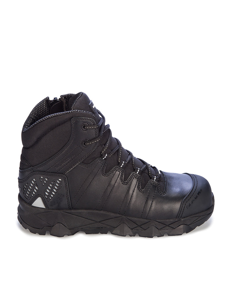 Octane Boot Mack Octane Lace Up Safety Boot with Zip - Black | Buy Online