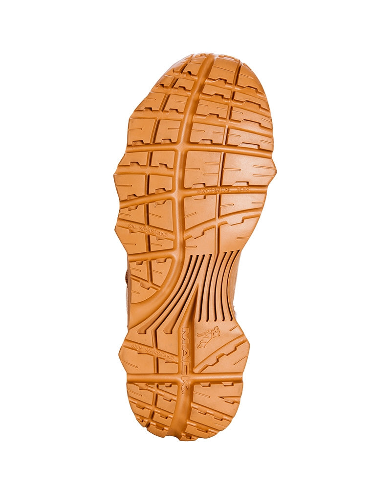 Octane Boot Mack Octane Lace Up Safety Boot with Zip - Honey | Buy Online
