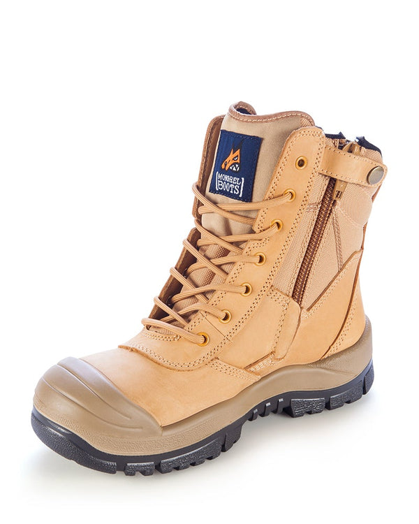 451 High Leg Zipsider Boot with Scuff Cap - Wheat