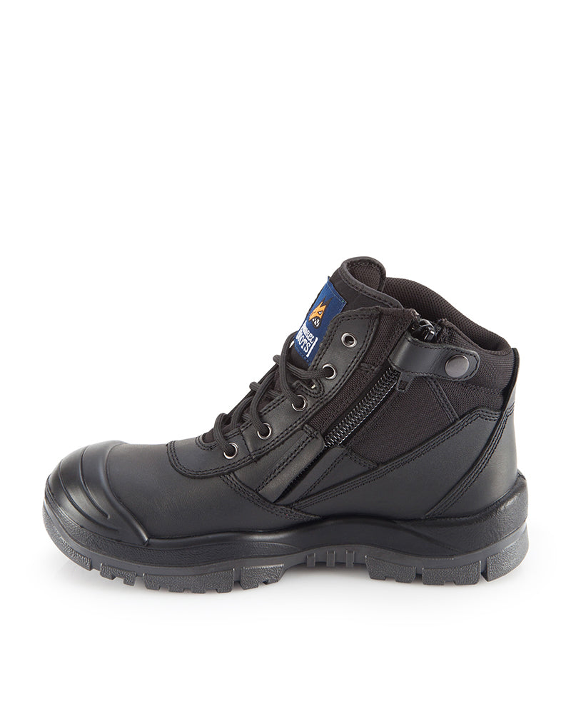 461 Zipsider Safety Boot with scuff cap - Black