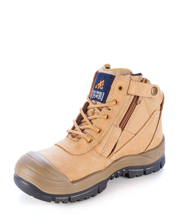 461 Zipsider Safety Boot with scuff cap - Wheat