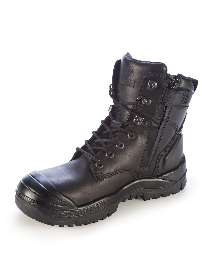 561 High Leg Zipsider boot with scuff cap - Black