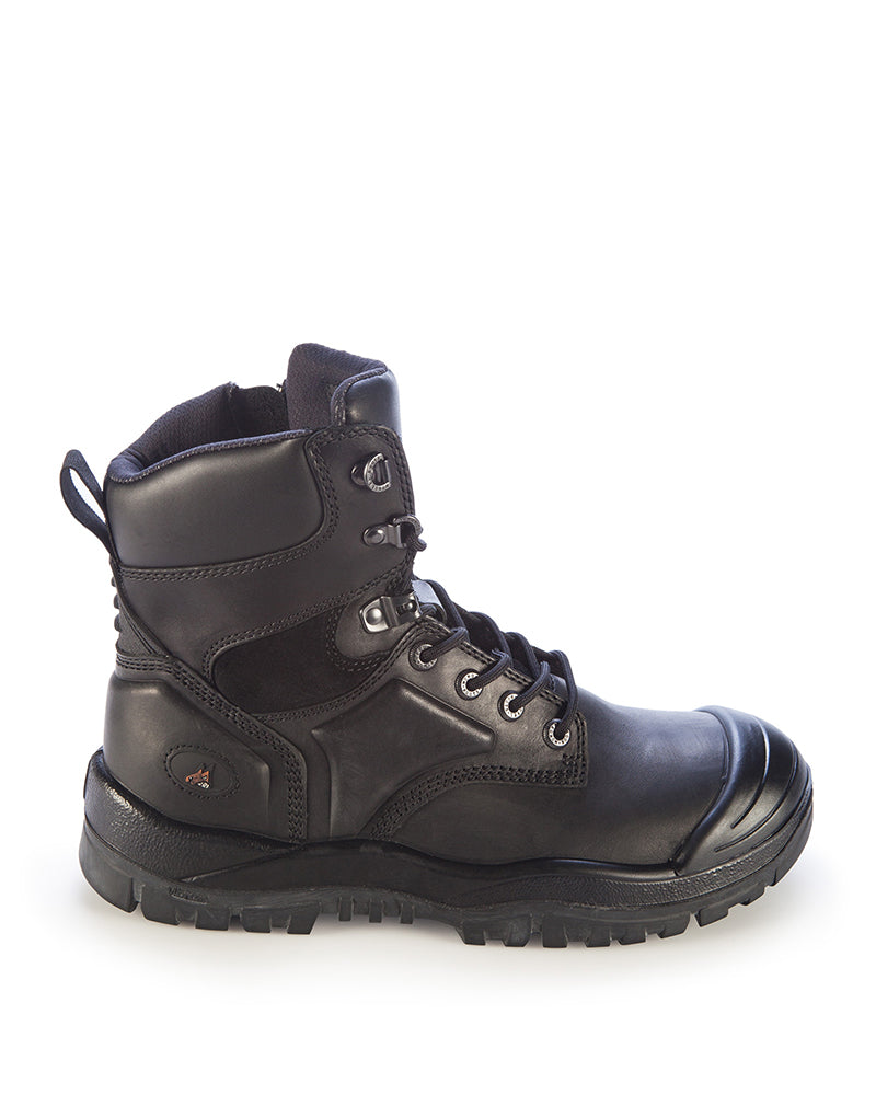 561 High Leg Zipsider boot with scuff cap - Black