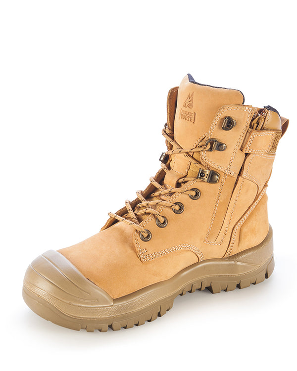 561 High Leg Zipsider boot with scuff cap - Wheat