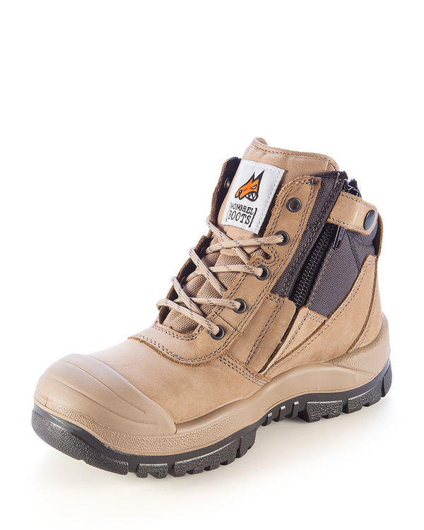 461 Zipsider Safety Boot with scuff cap - Stone