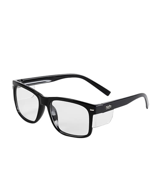 Kenneth Safety Glasses - Black/Clear