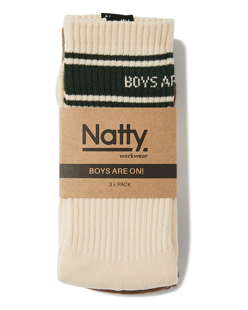 Boys Are On Socks 3 Pack - Multi