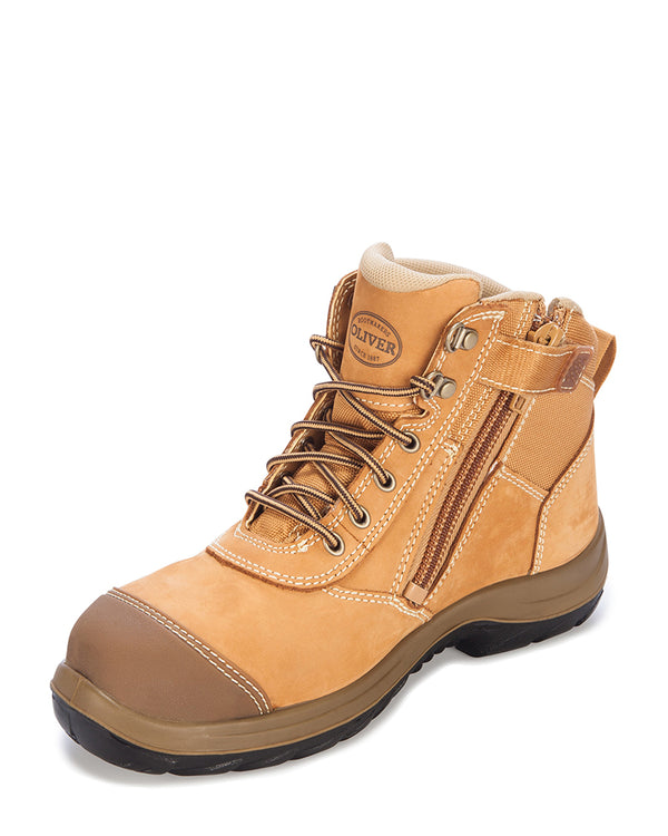 Zip Side Ankle Boot - Wheat