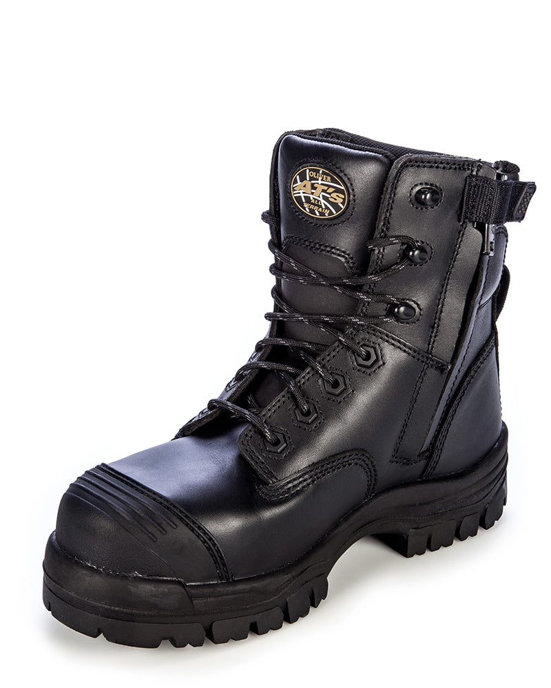 Oliver AT 45645z Composite Toe Zip Side Boot Black Buy Online
