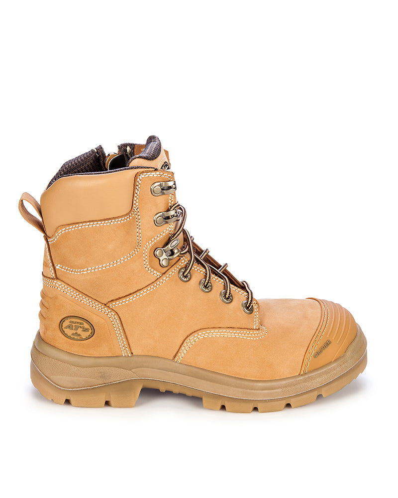 Oliver AT 55332Z Lace Up Zip Side Boot - Wheat | Buy Online