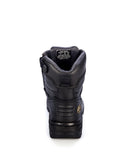 AT 55345Z Zip Side Lace Up Boot - Black