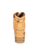 55385 High Leg Zip Sided Boot - Wheat