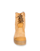 55385 High Leg Zip Sided Boot - Wheat