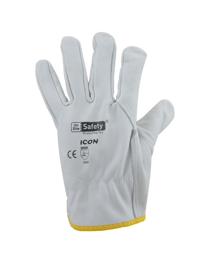 On Site Safety Icon Rigger Gloves Grey Buy Online