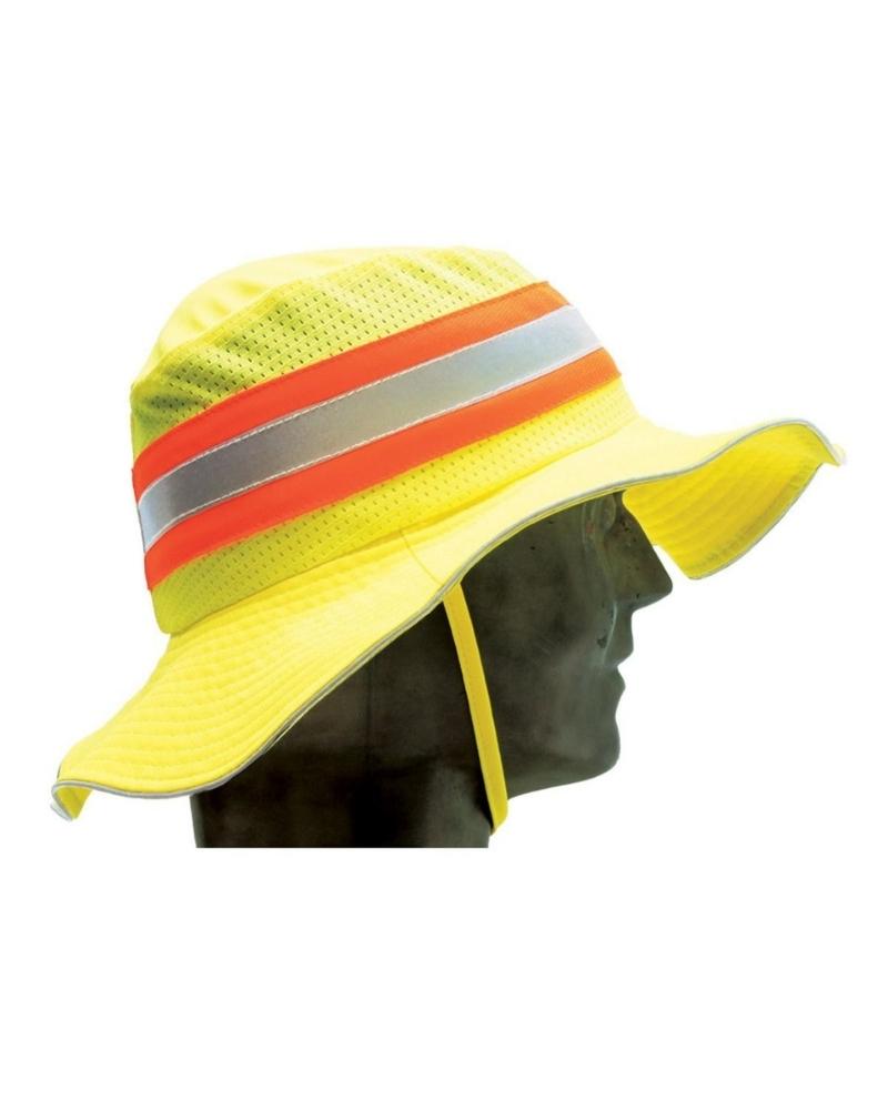 On Site Safety Hi Vis Wide Brim Hat Yellow Buy Online