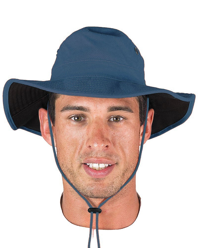 Prime Mover Wide Brim Hat Navy Buy Online