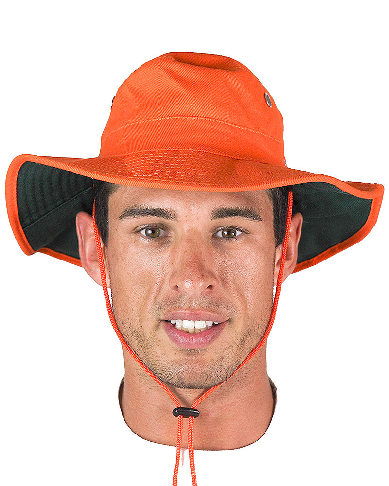 Prime Mover Wide Brim Hat - Orange
