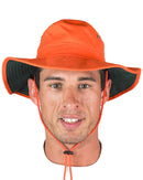 Wide Brim Hat - Orange