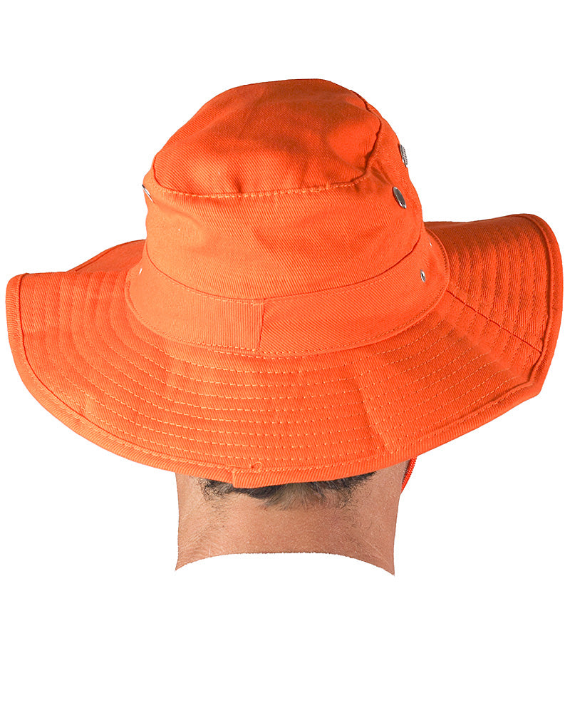 Wide Brim Hat - Orange