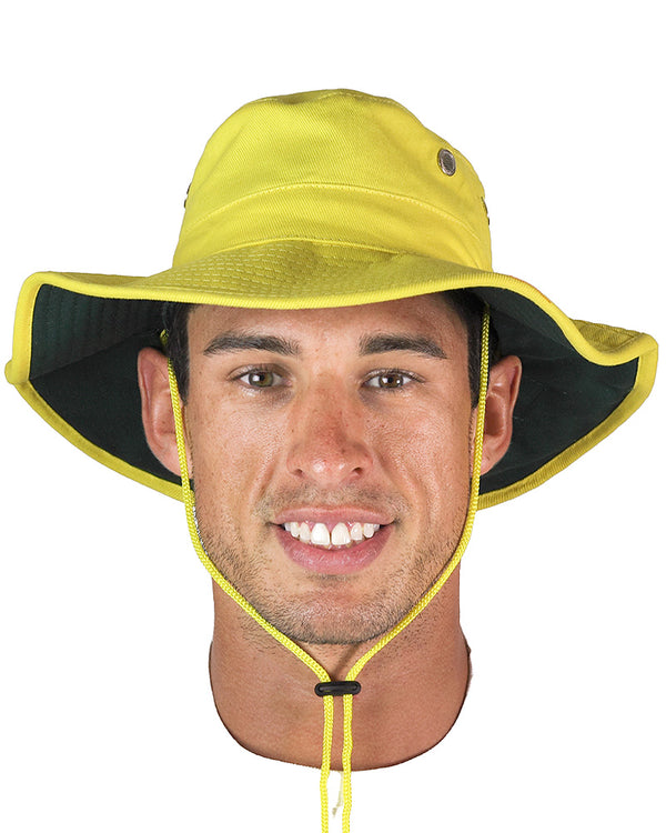 Wide Brim Hat - Yellow