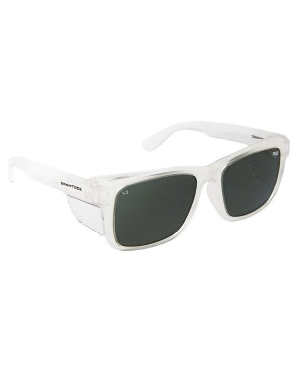 Frontside Polarised Safety Glasses Smoke Lens - Clear