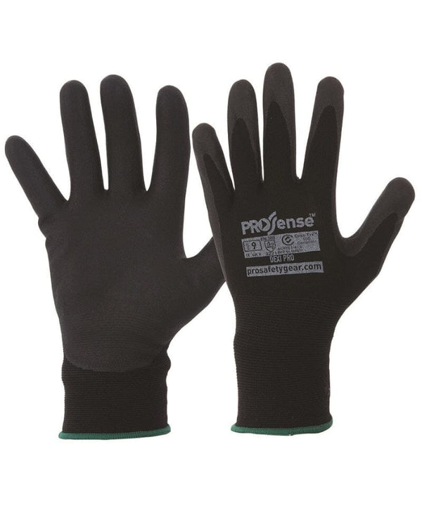 Dexi-Pro Breathable Nitrile Glove - Black