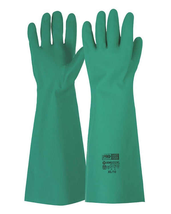 Nitrile Chemical Glove Long - Green