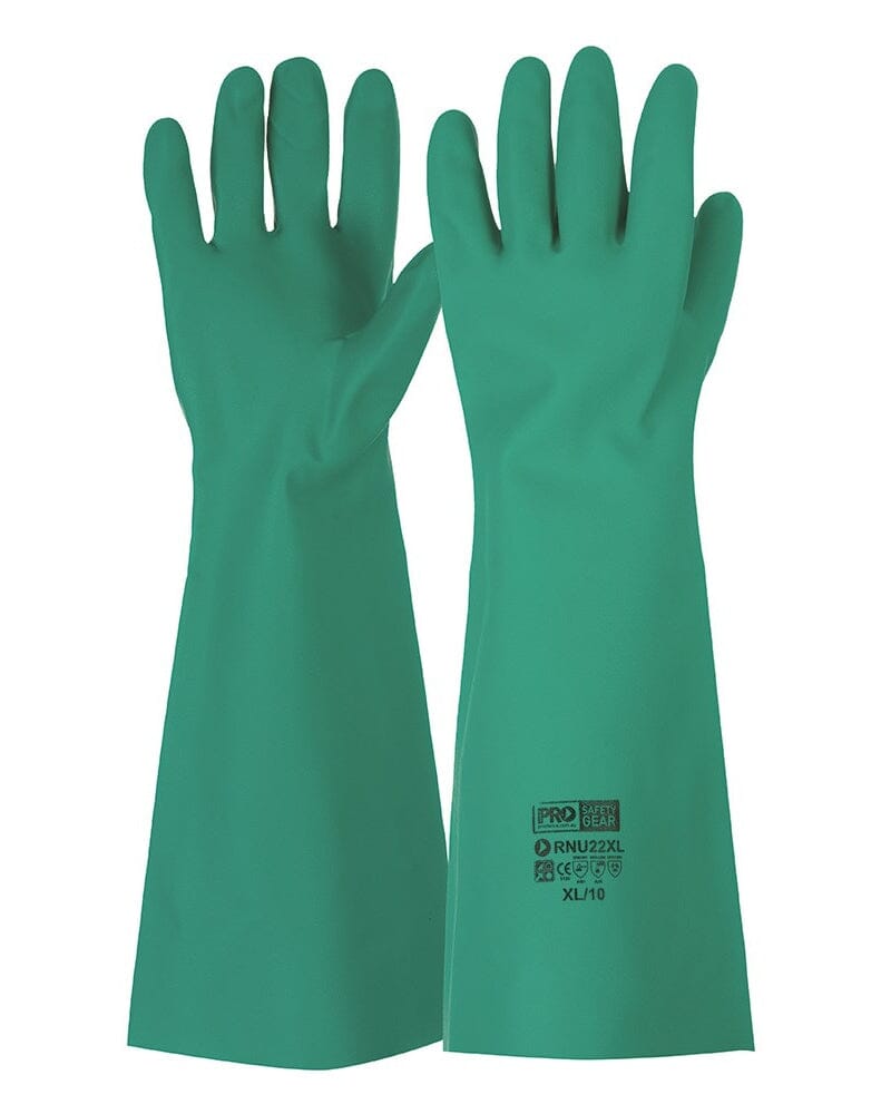 Nitrile Chemical Glove Long - Green