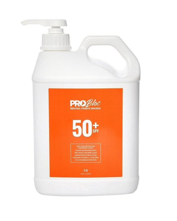 Pro Block Sunscreen 2.5L Pump Bottle - White